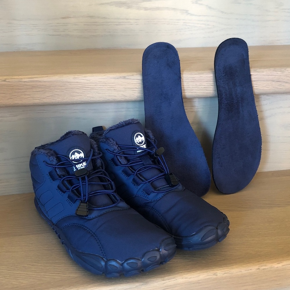 Hike Footwear Caspar Pro HF Non-slip Winter Barefoot Walking / Hiking Boots Navy